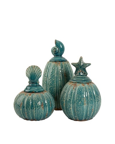 Set of 3 Pearson Jars with Shell Lids