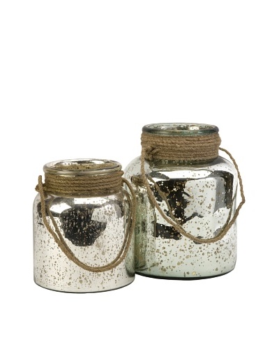 Set of 2 Bretton Jars with Jute Handles