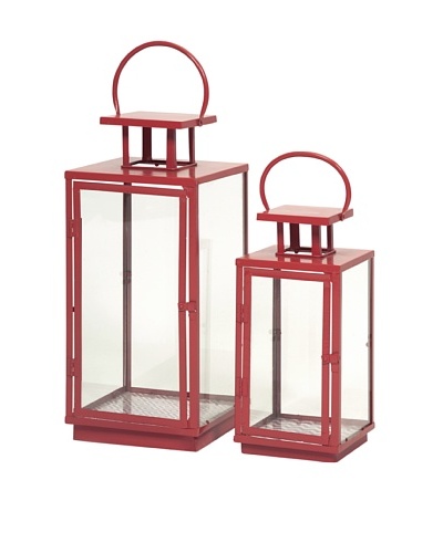 Set of 2 Essentials Lanterns, Melon Sorbet