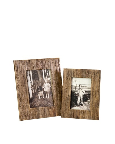 Set of 2 Havana Photo Frames, 4 x 6/5 x 7