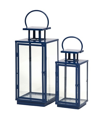 Set of 2 Essentials Marine Blue Lanterns