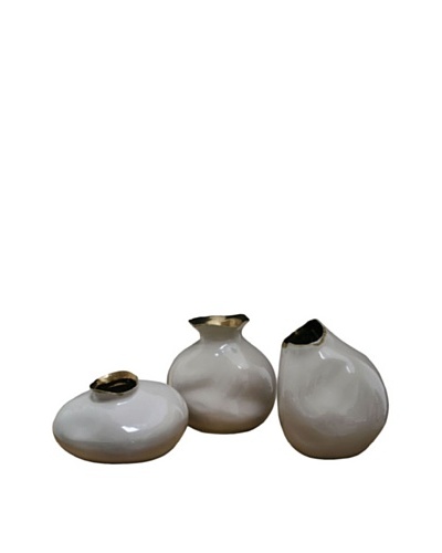 Set of 3 Air Vases, Dark Beige