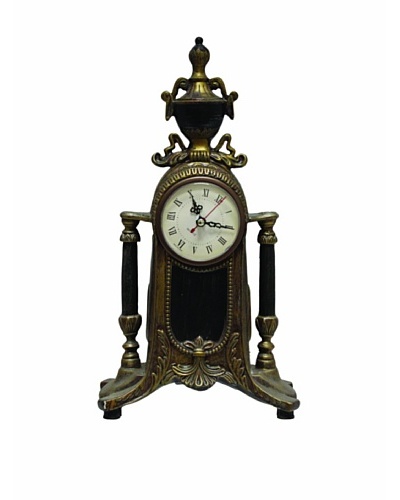 The Import Collection Kensington Table Clock, Bronze