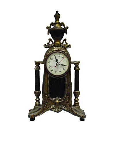 The Import Collection Kensington Table Clock, Bronze