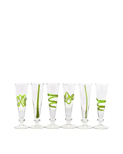 Impulse! Set of 6 Crazy Cordial Glasses