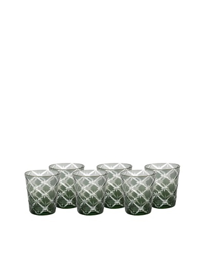 Impulse! Set of 6 Starlight Tumbler Glasses, Smoke