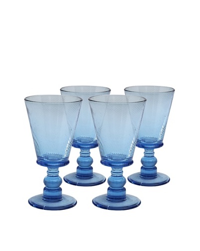 Roma Goblet, Aqua, Set of 4