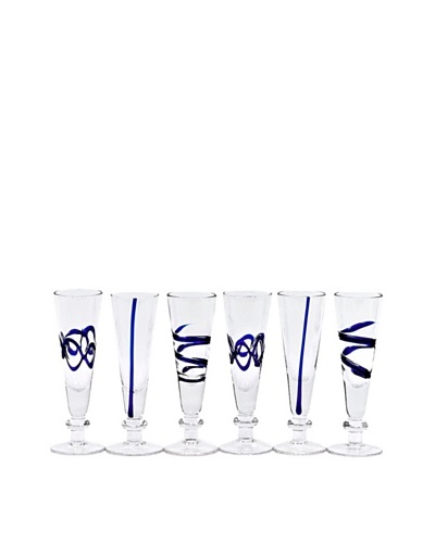 Impulse! Set of 6 Crazy Cordial Glasses