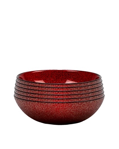 Paparazzi Bowl, Red, Set of 6