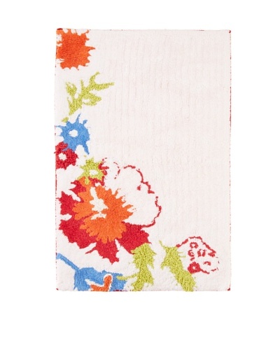 India Rose Ryokan Bath Mat, Multi, 21 x 35