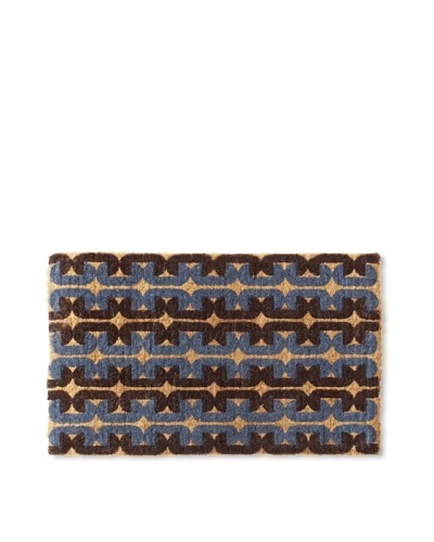 India Rose Draper Doormat, Blue Mod, 19 x 30