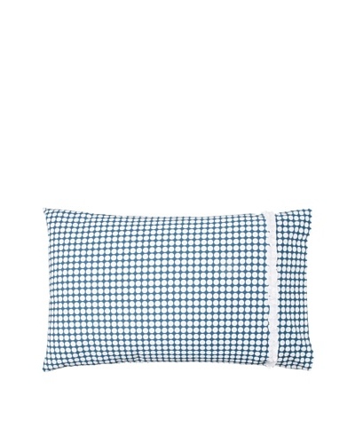 India Rose Ida Pillow Case, White/Navy, Standard