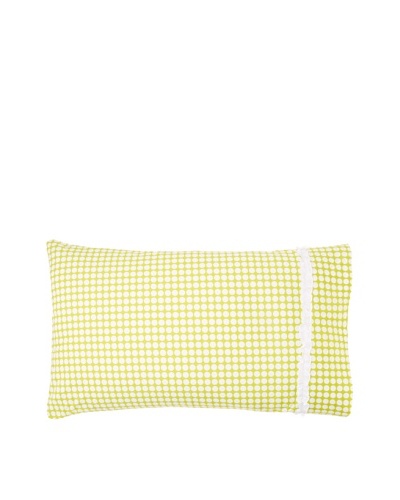 India Rose Canggu Pillow Case, White/Lime, Standard