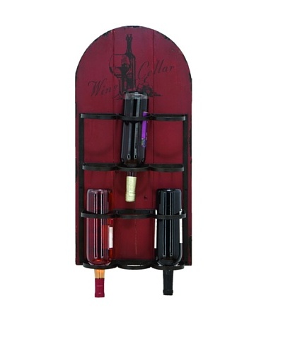 Wine Cellar 6-Bottle Upside-Down Wall Stand