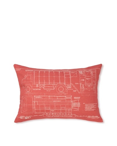 Prints Charming Soho Red Truck 17″ x 24″ Pillow