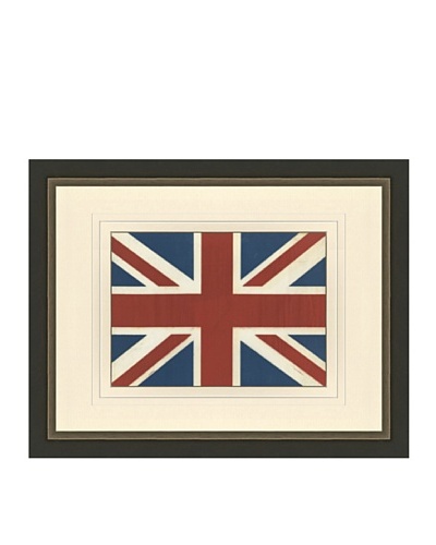Framed 1970's UK Flag, 26 x 32