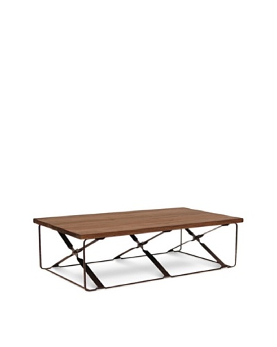 Palecek Camden Bench, Dark Grey/Brown