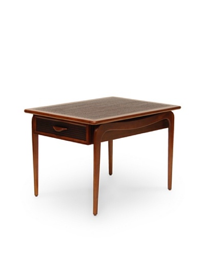 Palecek Pasadena Chiseled-Top Table, Tobacco