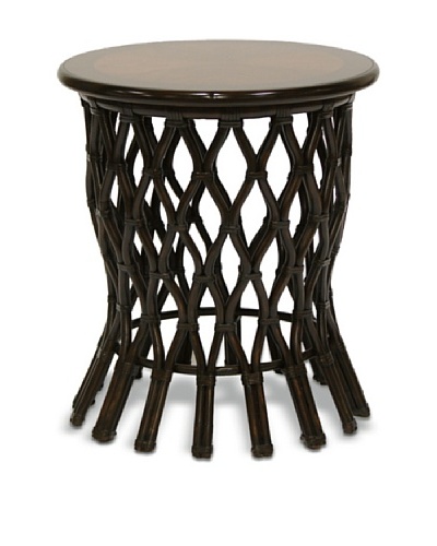 Palecek Delta Side Table, Black/Brown