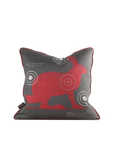 Inhabit Jack Bullseye Pillow, Scarlet Red