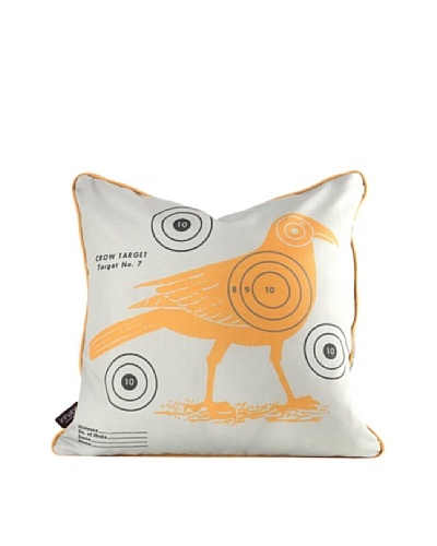 Inhabit Crow Bullseye Pillow, Sunshine