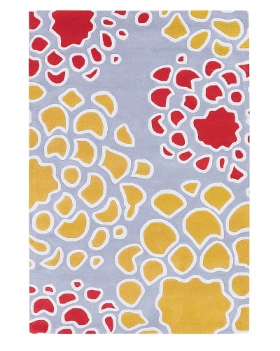 Inhabit Hand-Tufted New Zealand Wool Rug [Sky/Fuchsia/Sunshine]