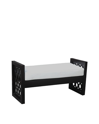 Jeffan Eighty Bench, Black/White