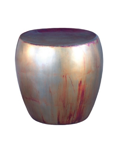 Phillips Collection Patina Drum Stool, Copper
