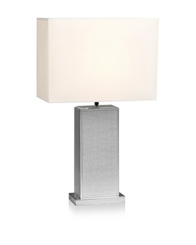 Mercana Talin Table Lamp, Silver/Natural