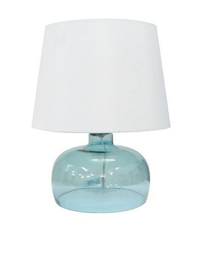 Integrity Lighting Opal Glass Table Lamp, Blue