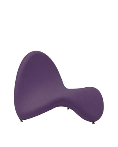 International Design USA Tongue Lounge Chair, Purple