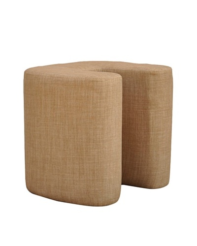 International Design USA U-Shaped Ottoman, Brown