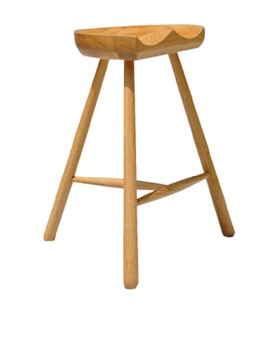 International Design USA Saddle Bar Stool, Natural Ash