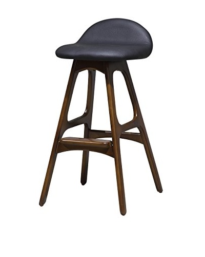 International Designs USA Bold Bar Stool, Black