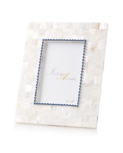 Isabella Adams 4″ x 6″ Crystallized Mother-of-Pearl Picture Frame with Birthstone, September