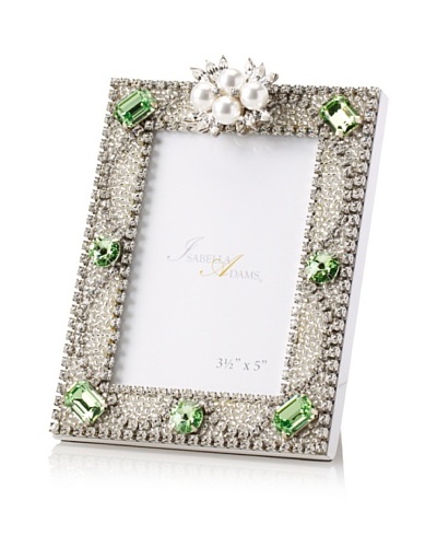 Isabella Adams 3.5 x 5 Freshwater Pearl & Swarovski Crystal Picture Frame, August