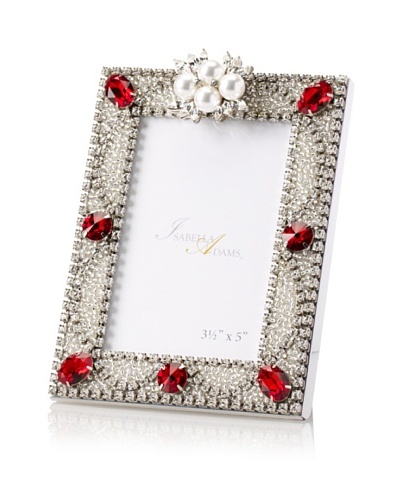 Isabella Adams 3.5 x 5 Freshwater Pearl & Swarovski Crystal Picture Frame, January