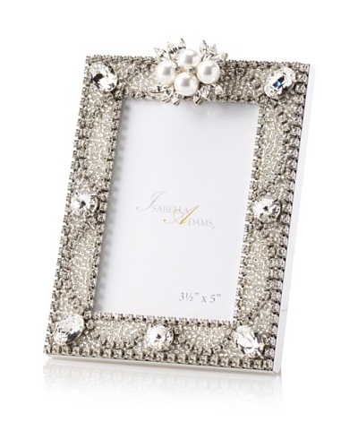 Isabella Adams 3.5″ x 5″ Freshwater Pearl & Swarovski Crystal Picture Frame, April