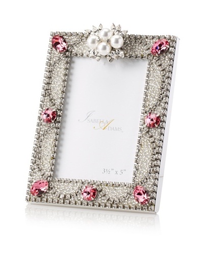 Isabella Adams 3.5 x 5 Freshwater Pearl & Swarovski Crystal Picture Frame, October