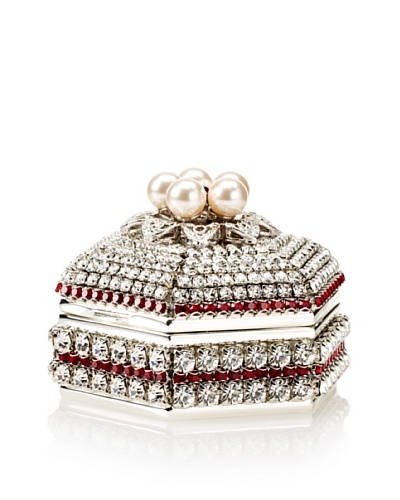 Isabella Adams Freshwater Pearl & Swarovski Crystal Hexagon Keepsake Box, January