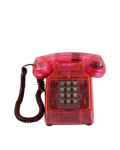 ITT Vintage Telephone, Pink/Red
