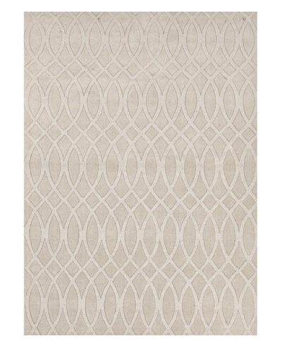 Jaipur Rugs Hand-Loomed Solid Rug, Ivory/White, 5' x 8'