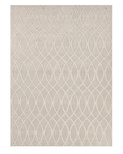 Jaipur Rugs Hand-Loomed Solid Rug, Ivory/White, 5′ x 8′