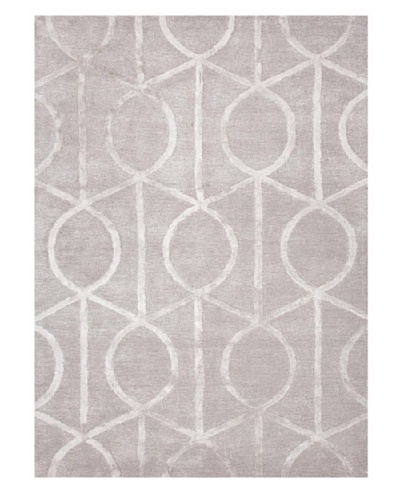 Jaipur Rugs Hand-Tufted Geometric Rug, Taupe/Ivory, 2′ x 3′