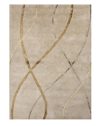 Jaipur Rugs Hand-Tufted Geometric Rug, Taupe/Yellow, 8' x 11'