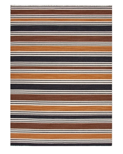 Jaipur Rugs Flat Weave Stripe Pattern Wool Handmade Rug