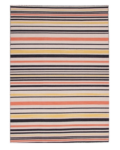 Jaipur Rugs Flat Weave Stripe Pattern Wool Handmade Rug