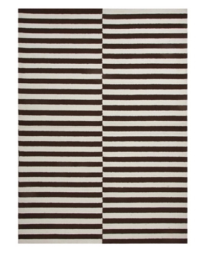 Jaipur Rugs Line Dance Indoor/Outdoor Rug [Chocolate/White]