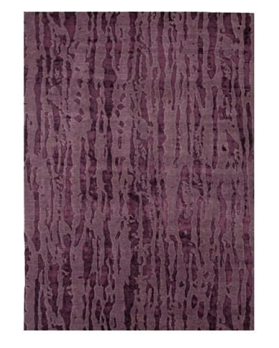 Jaipur Rugs Hand-Knotted Abstract Rug, Purple, 2′ x 3′