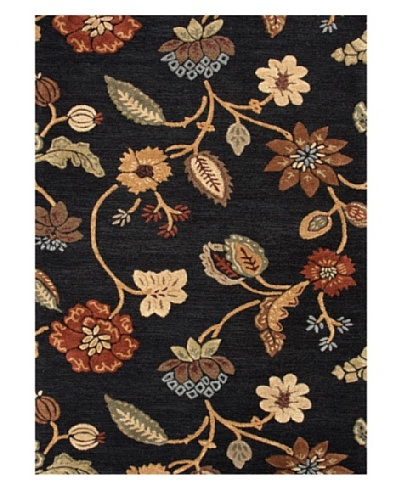 Jaipur Rugs Hand-Tufted Floral Rug, Black/Yellow, 8′ x 10′